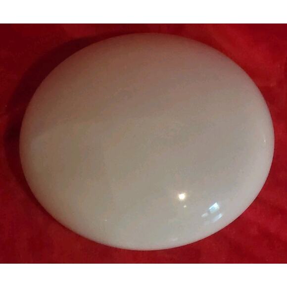 Vintage White Milk Glass Light Globe Round Dome Mushroom Shape - Picture 2 of 5